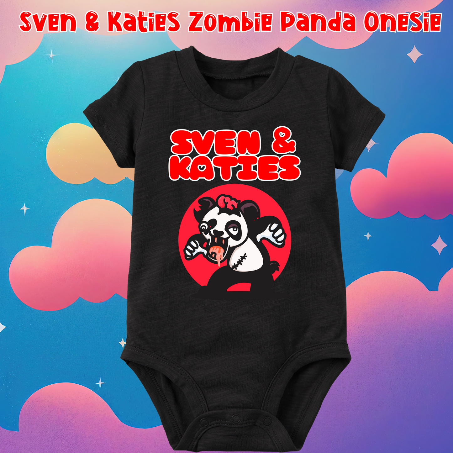 Sven & Katies Zombie Panda Onesies/Toddler and Youth Shirts