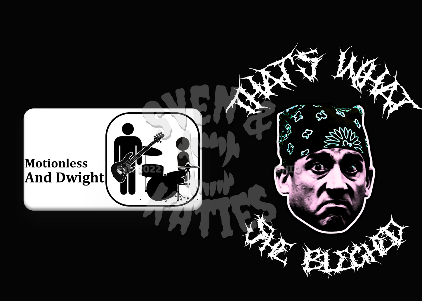 Motionless and Dwight That's What She Bleghed Parody Shirt