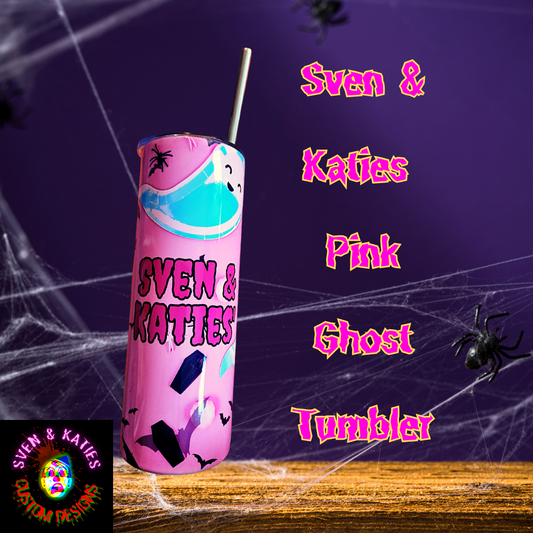 Sven & Katies Pink Ghost Tumbler