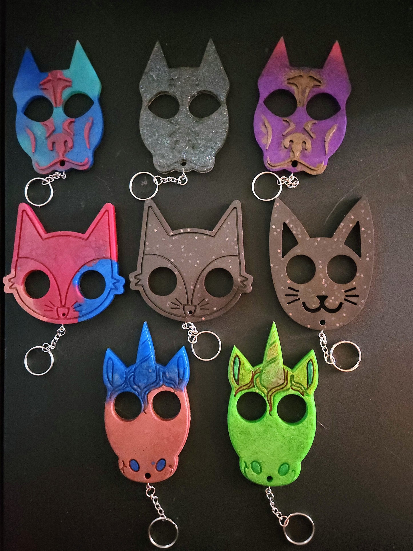 Epoxy Self-Defense Keychains